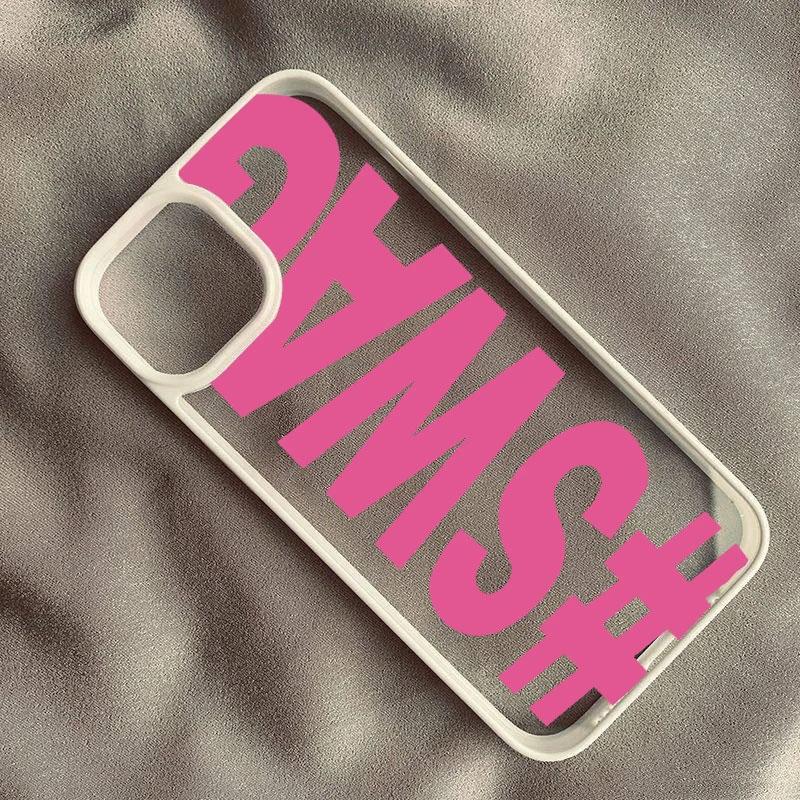 

Creative Pink Letters SWAG Clear Phone Case For iPhone 17 AIR 16 15 14 13 12 11 PRO MAX XR XSMAX MINI 7 8 PLUS Y2K Soft Cover iPhone 11 Pro Max