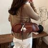 Urban underarm bag women's new high-end bowling bag commuter shoulder bag baguette bag