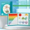 Magnetic Fraction Tiles Circles Book Percentage Decimal Fraction Learning Math Manipulatives Elementary School Teaching Aid Educational Toy