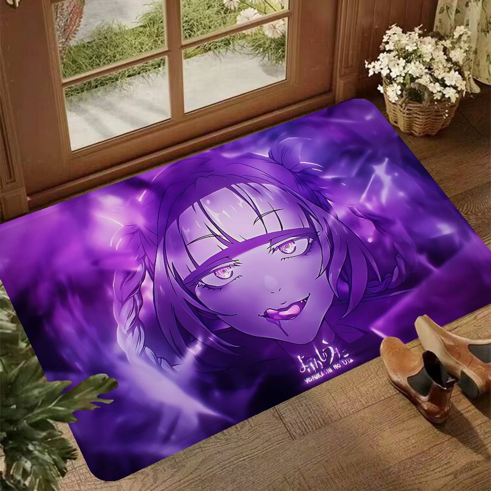 Call Night Nanakusa Nazuna Door Mat Washable Non-Slip Living Room Sofa Chairs Area Mat Kitchen Doormat Area Rug