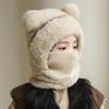 Sciarpa in Peluche per Bambini Cappello Pullover Cappello Caldo Invernale Protezione per le Orecchie 2-10 Anni Bambini Berretto Monopezzo Sciarpa di Velluto per Bebè Copricapo