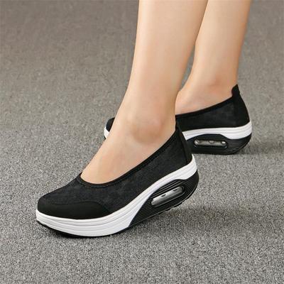 Sommer Damen Schuhe mit dicker Sohle Shake Casual Shake Schuhe Dicke Sohle Schwamm Einzelne Dämpfungsschuhe
