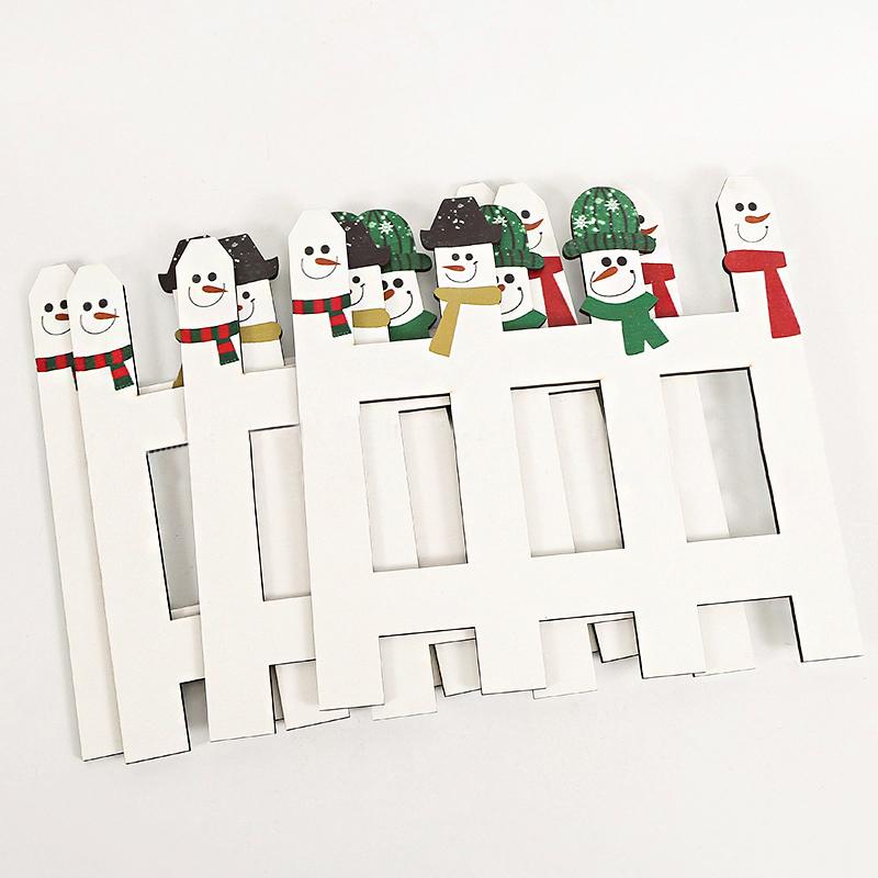 2ΤΜΧ Φράχτης Δέντρου Πάρτι Διακόσμηση Δέντρου Διακόσμηση Αυλής Φεστιβάλ Χριστούγεννα Ξύλινος Φράχτης 30 * 30εκ