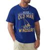 Never Underestimate An Old Man With A Windsurf T Shirt Harajuku Short Sleeve T-shirt 100% Cotton Graphics Tshirt Tops