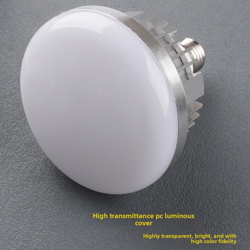 High-Power LED Mushroom Lamp for Warehouse Lighting Manual Switch Control 6500K Color Temperature Aluminum+PC Construction E27