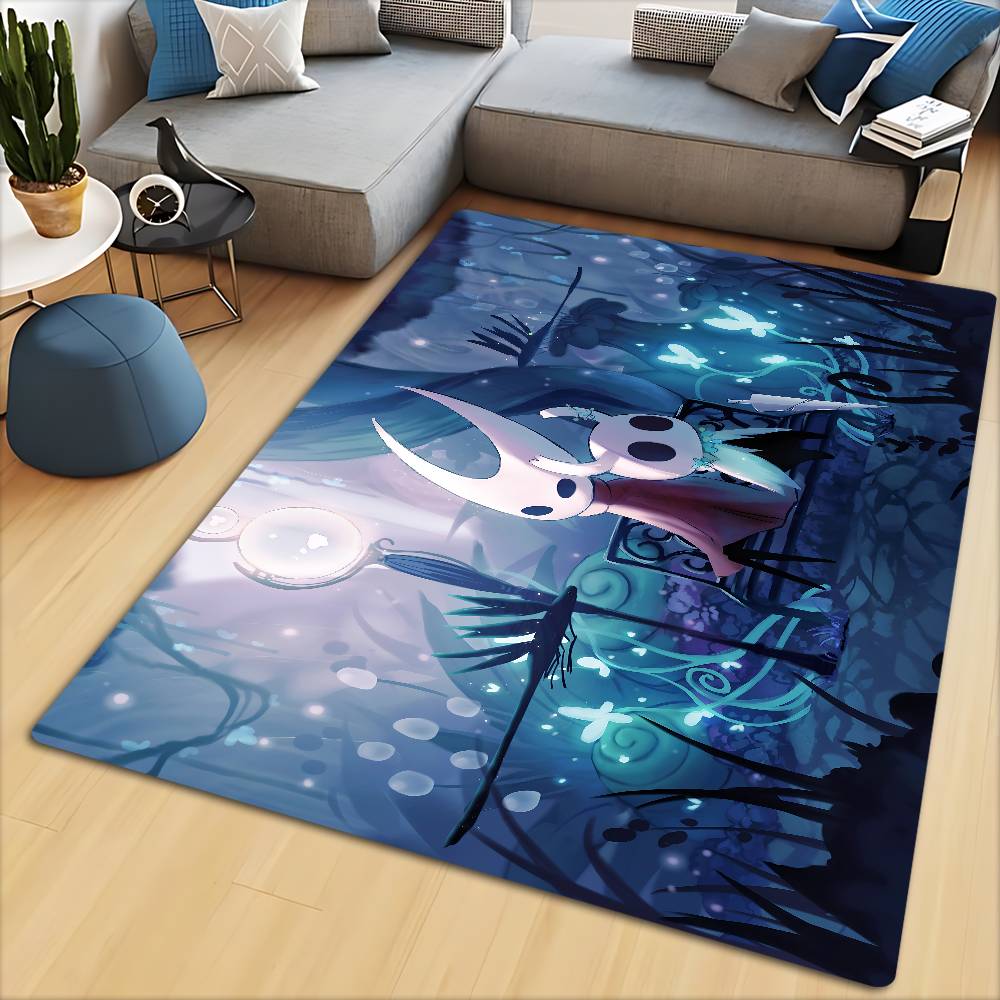 SPIEL-H-Hollow Knight Lange Teppiche Nordischer Stil Heimfußmatte Badezimmer-Toilettenmatten Schlafzimmer Bettvorleger