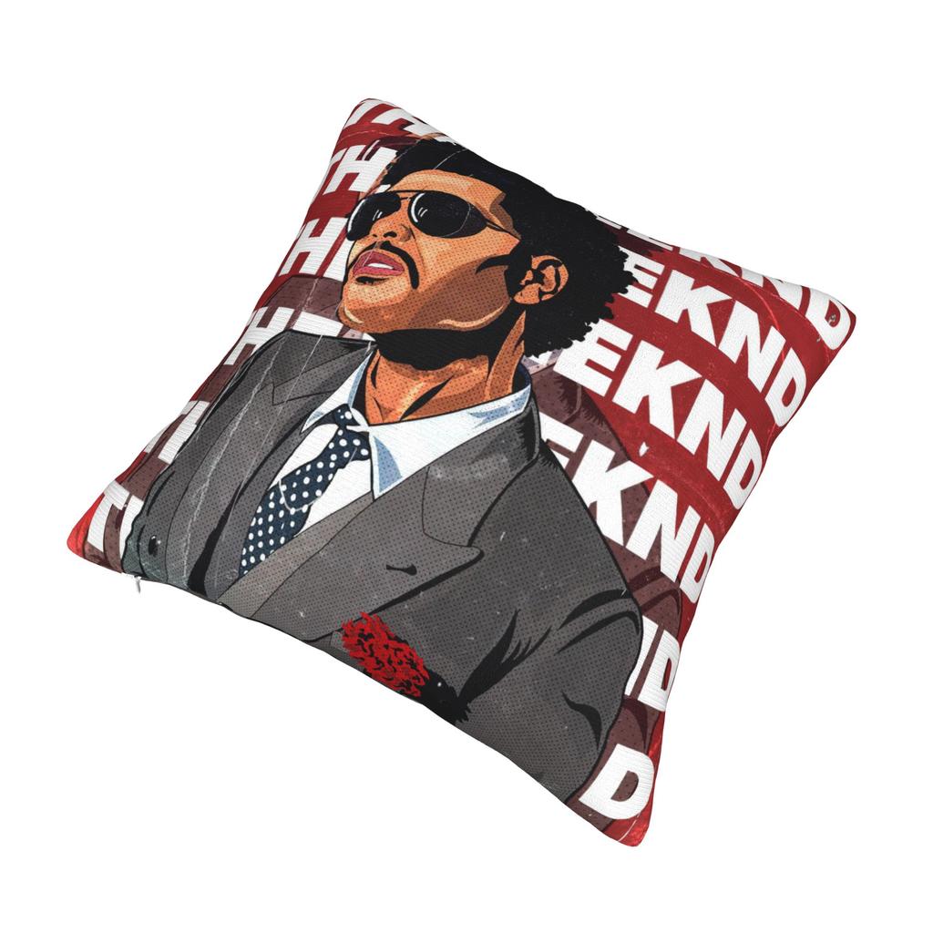 The Weeknd Rapper Singer Pillowcase Soft Polyester Cushion Cover Decorations Pillow Case Cover Seater 45X45Cm