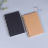 2pieces Double Spiral Office Stationery Supplies Kraft Coil Sketchbook Sketchbook Kraft Notebook