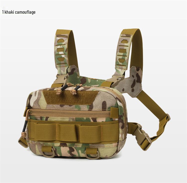 Tactical Chest Pack: Multifunctional Camouflage Vest Bag for Men's Outdoor Sports & Cycling