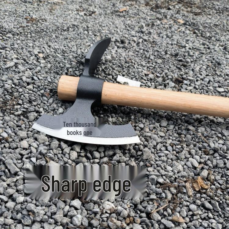 High Carbon Steel Gardening Hoe for Digging, Weeding, and Planting Vegetables