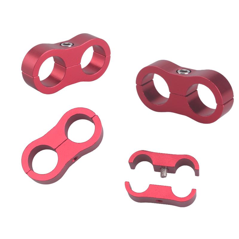 1PC Universal AN4 AN6 AN8 AN10 AN12 Aluminum Oil Fuel Water Hose Tube Separator Divider Clamp Aluminum Line Separator