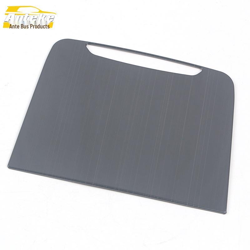 21 P5 Cigarette Lighter Stainless Steel Panel Sticker for Center Console Decorative Frame Car Accessory