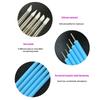 5Pcs 2 Way Nail Art Acrylic Silicone Point Flower Nail Pen Stainless Steel Dotting Tools Marbleizing Painting Pens