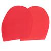 1 Pair Shoes Repair Rubber Soles Wear Resistant Rubber Heels Anti Slip Outsoles (Red)