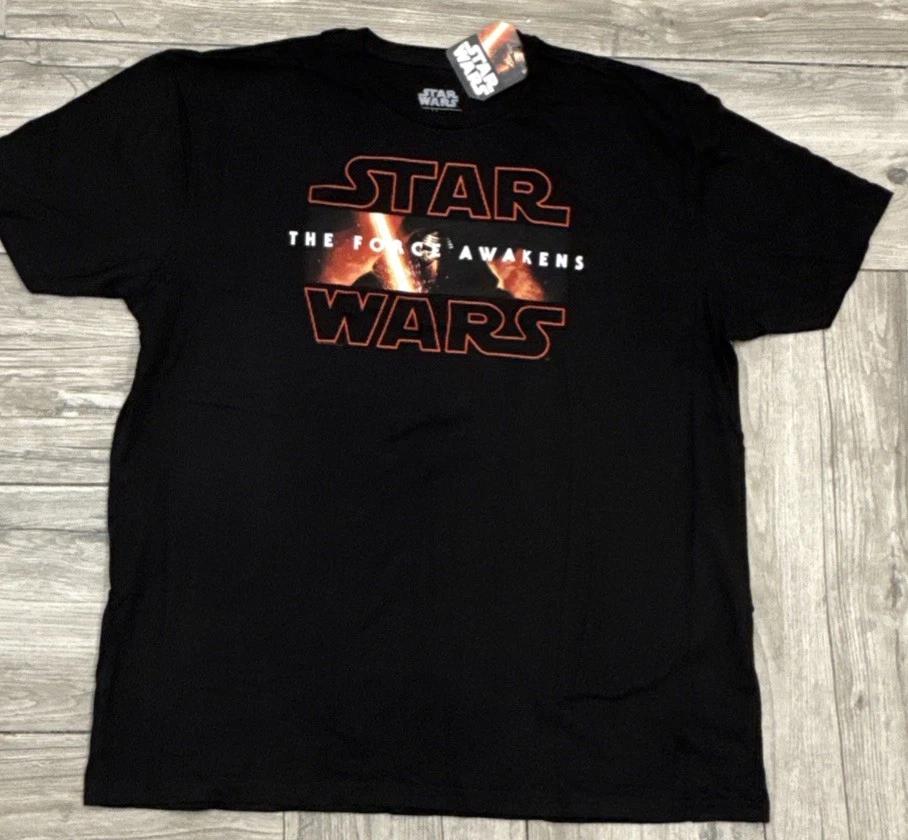 2015 Star Wars Logo Kylo Ren The Force Awakens Official License T-Shirt Size 2XL M
