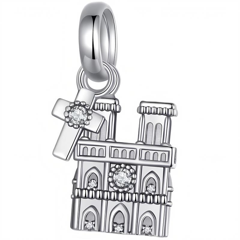 Charms Do Pandora Ciondolo Charms Cattedrale di Notre Dame Argento 925 Charms Fragola