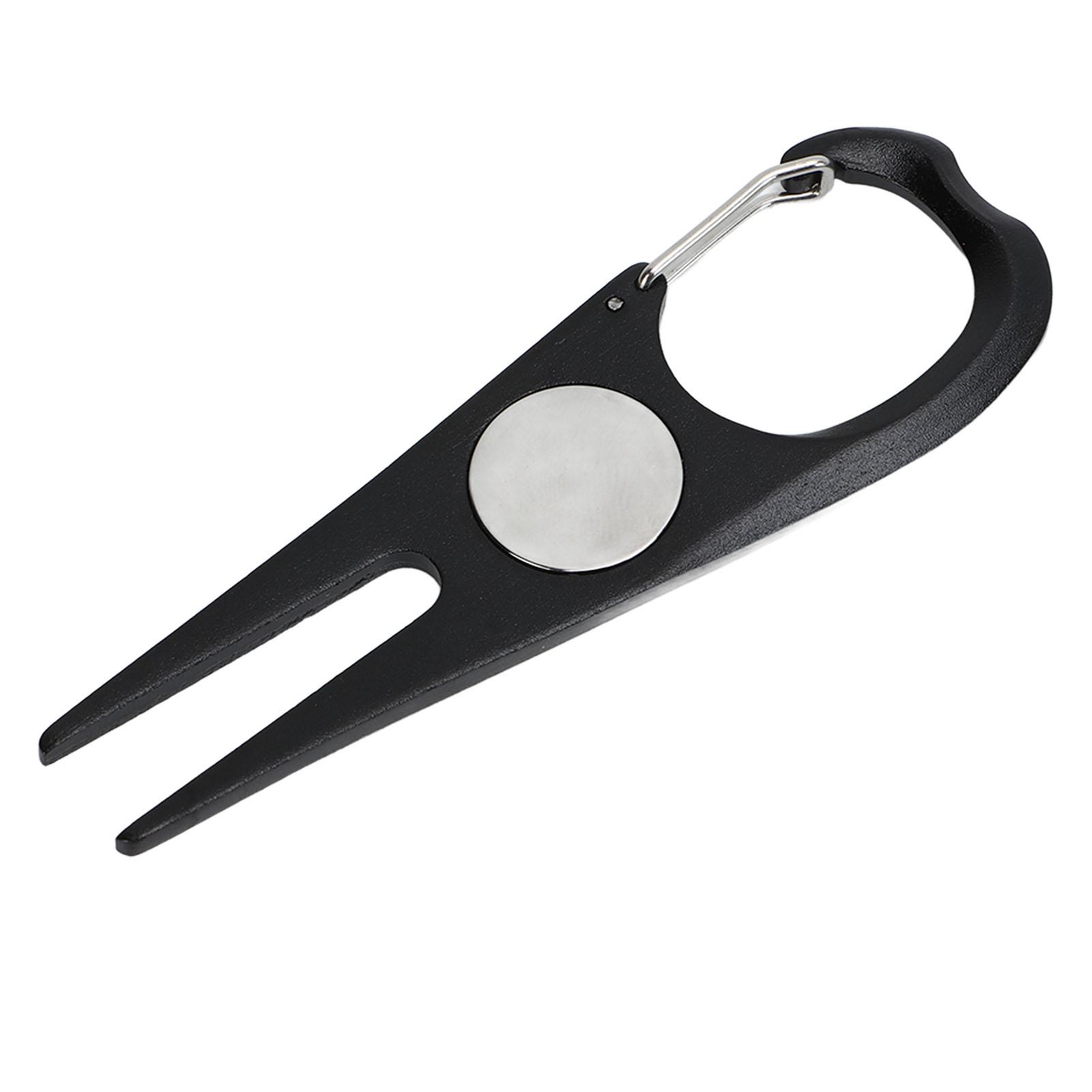 

Golf Divot Tool Aluminum Alloy Golf Green Fork Magnetic Golf Fork Lawn Repair Tools