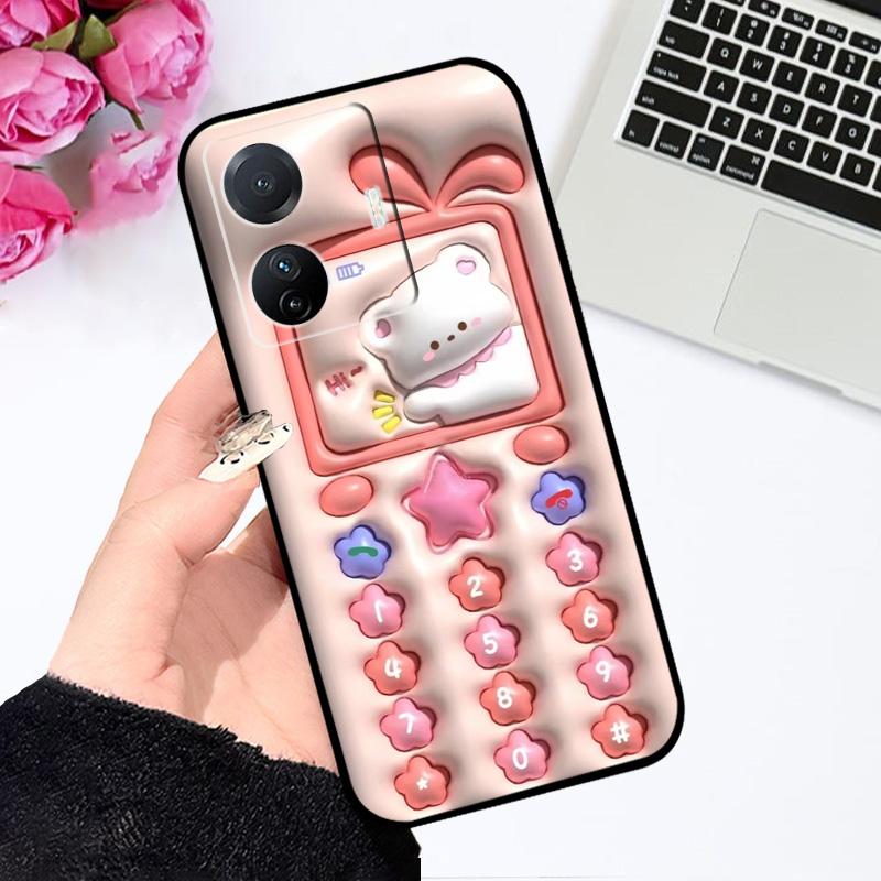 Für iQOO Z6 Pro 5G Hülle Z6 Niedliche Cartoon Silikon Weiche TPU Handyhülle Für Vivo iQOO Z6 Lite Z6x Stoßfest Hülle Bumper Fundas