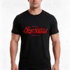 Tru Blood Cola T-Shirt Sommer Lässig Baumwolle T-Shirt Oversized Streetwear Oberteile Vintage Grafikdruck Locker Geschnitten Kurzarm