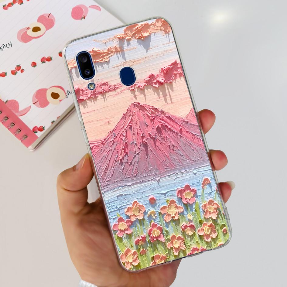For Samsung Galaxy A20 Case A205 SM-A205F Silicone Cover Cute Astronaut Soft Phone Cases For Samsung A20e A202F A30 A305F Bumper