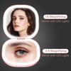 Travel Foldable Handheld Hand Held Make up Small Mini Cute Makeup Mirror With Led Light Compact Pocket Mirror