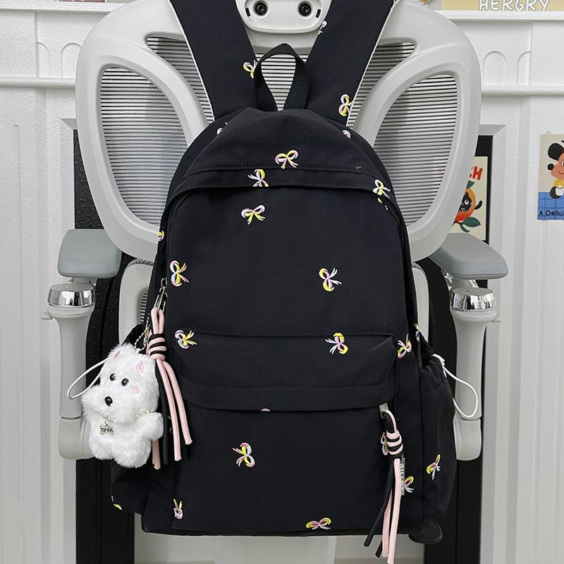 Schoolbag New Style for Female College Students, Simple and Cute Backpack, Large-capacity Backpack, Lightweight Middle School Backpack