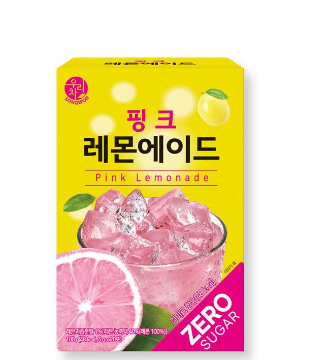 

SONGWON Zero Sugar Pink Lemon Ade Stick Tea 20T 1 box