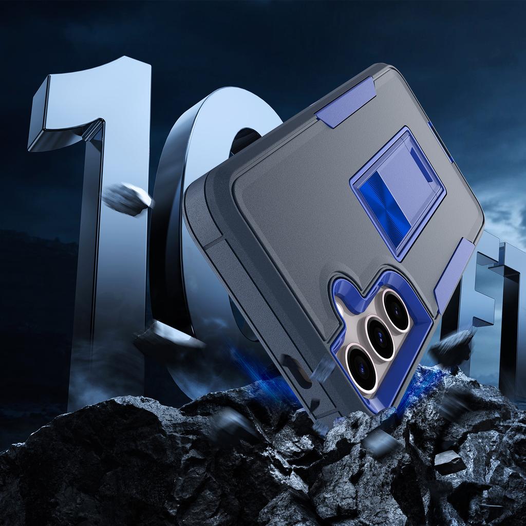 For Samsung Galaxy S24+ Case Drop-Proof TPU+PC Kickstand Phone Shell