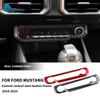 Real Soft Carbon Fiber Sticker For Ford Mustang GT 2024 2025  LHD RHD Car Central Control Star Button Interior Trim Accessories