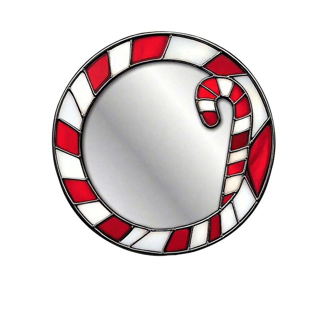 Christmas Mirror Decorative Pendants, Hole-free Mirror Wall Decorations, Reflective Decorative Mirror Stickers