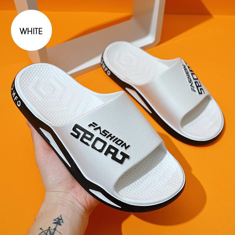 Men's Sports Slippers Fashion Trend Outdoor Beach Shoes Breathable Non-slip Thick Slippers Couples Household Flip Flops