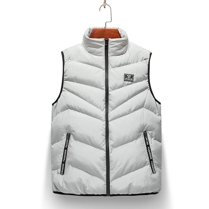 Men Vest Autumn Winter Casual Tops Down Cotton Fashion Clothing Solid Vest for Male Clothes