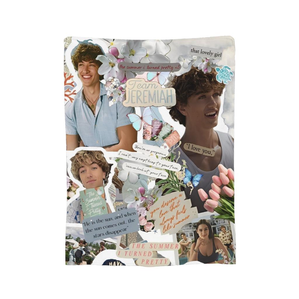 The Summer I Turned Pretty Blankets Team Conrad Flannel Vintage Breathable Throw Blanket for Home Textile Decor,