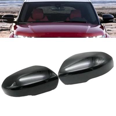 Glossy Black Side Rearview Mirror Cover Caps Shell for Land Rover Range Rover Evoque 2011 2012 2013