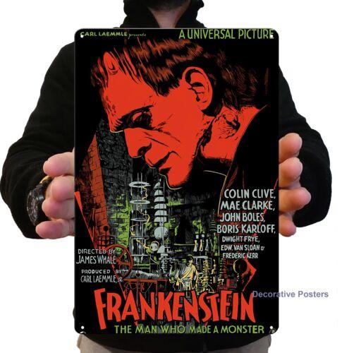

Frankenstein Movie Metal Poster Collectable Tin Sign Size 20x30cm aluminum aluminum 20x30cm