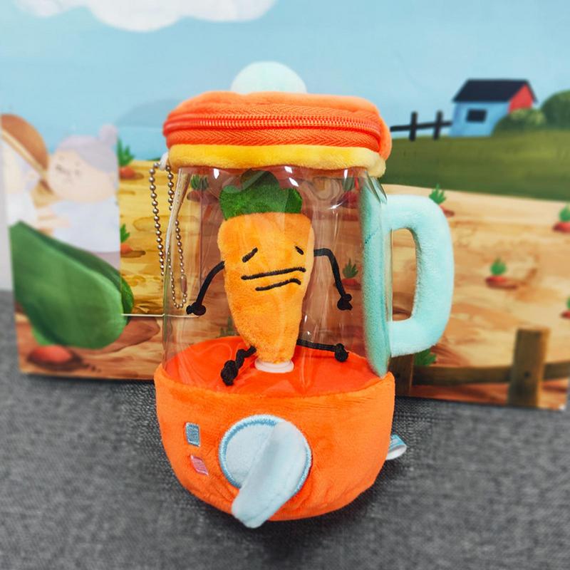

Fun Drawstring Rotating Plush Toy Carrot Blender Plush Pull String Wind-up Carrot Juicer Plush Toy Interactive United States