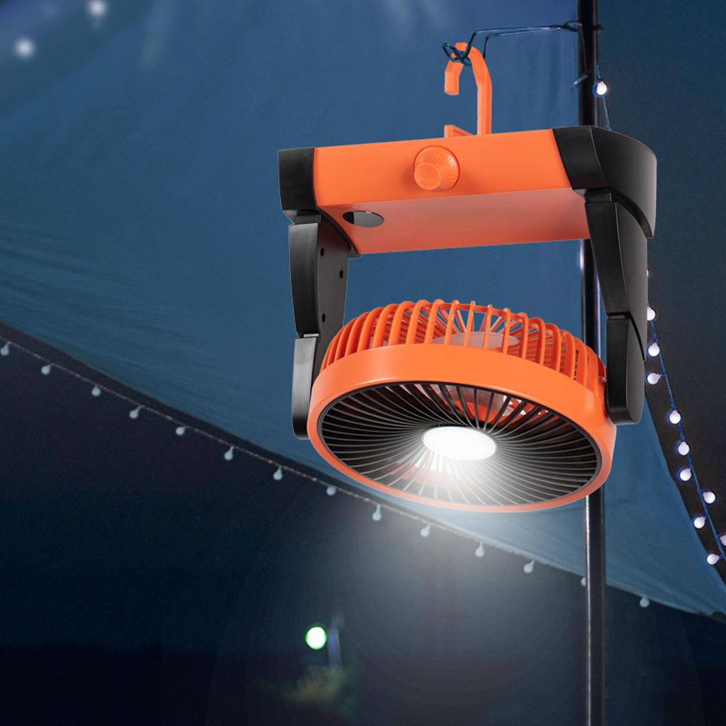 USB Small Desk Fans 2 s LED Silent 5000mAh Battery Re able Portable Desk Fan for Outdoor Camping