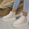 Large Size Short Boots, Thick-soled Women's Snow Boots, Winter Plus Velvet Thickened Feet, Warm Bread Cotton Boots
