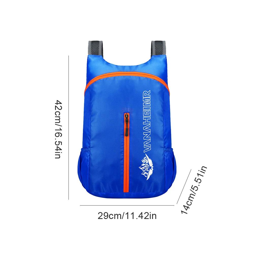 

22л Легкий Спортивний Рюкзак Чоловіки Жінки Ультралегкий Складаний Вуличний Сумка Рюкзак Водонепроникний для Кемпінгу Походів Трекінгу синій