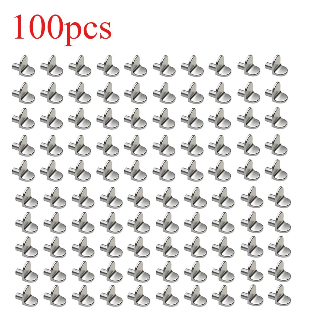 20-100PCS Plywood Support Bracket Screw Pin Plug 5mm L-shaped Cabinet Partition Fixed Wooden Glass Plywood Furniture Bracket