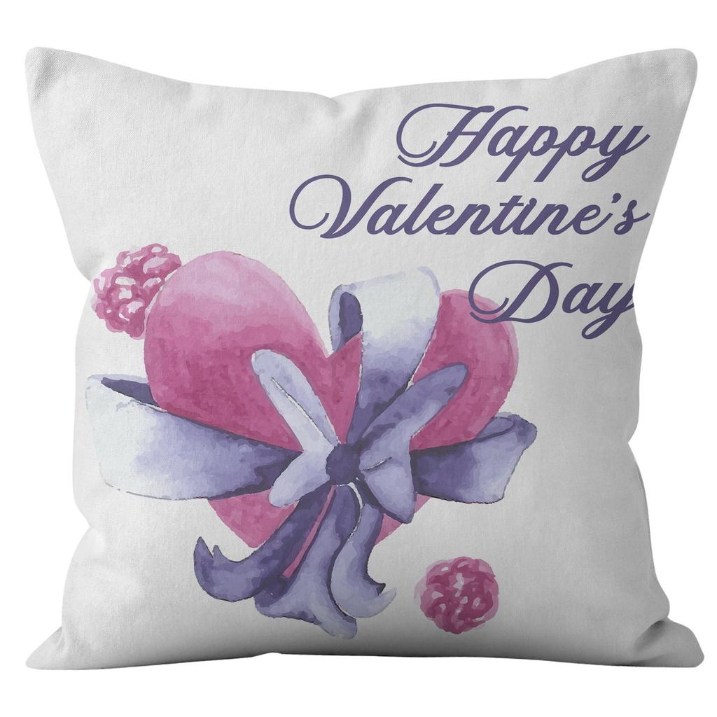 Valentine's Day Theme Purple Love Pillow Cover Home Pillow Cushion Cover