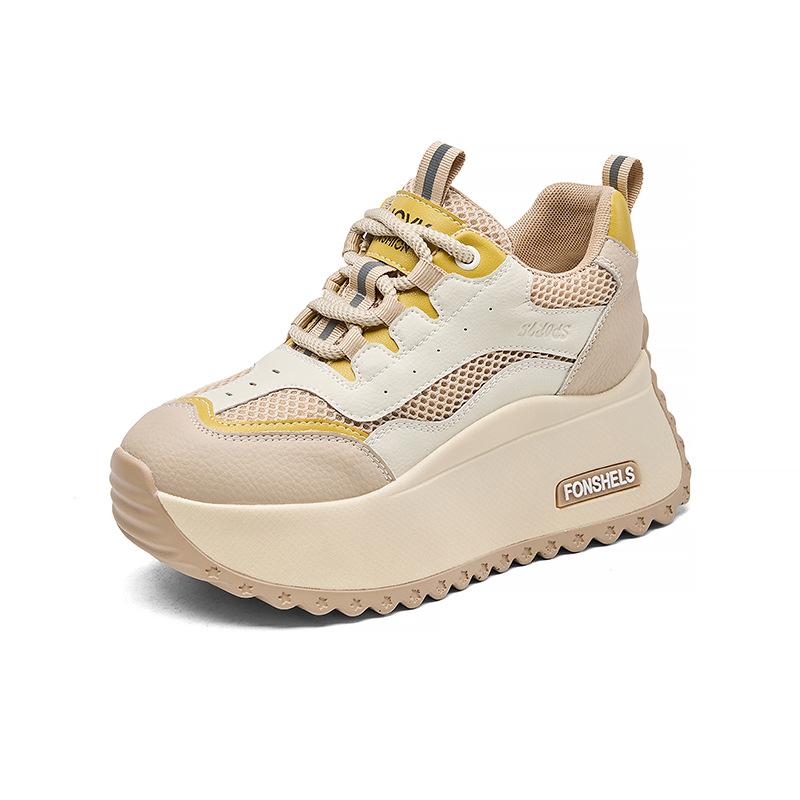 

Pin Forrest Gump shoes women s new spring lightweight soft-soled women s shoes versatile height-increasing dad shoes 40 абрикосовий