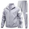 Men's Reflective Logo Two-Piece Casual Running Sportswear - Customizable for Couples