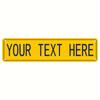 Custom 4x16 Inch Aluminum Metal Street Sign Personalized Name Text Wall Art Home Decor Indoor Outdoor