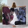 Cartoon Haikyuu Hinata Shoyo Volleyball Anime Flannel Blanket,Ultra Soft Plush Throw for Home Bedroom Bed Sofa Camping Picnic