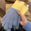 Korean Style Winter Touchscreen Knitted Gloves - Cute, Warm, Cold-Proof for Female Students & Cycling
