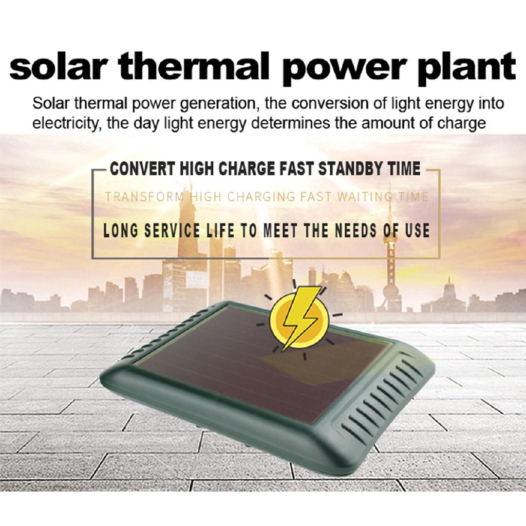 Outdoor Garden Household Solar Power Scarer Ultrasonic Vibration Wild Animal Drive For Manor Farm Rat Pest Repeller 43*16CM