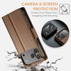 RFID-Blockierende Leder-Klapphülle für iPhone 17/15 & Samsung S24 - Diebstahlschutz Hülle