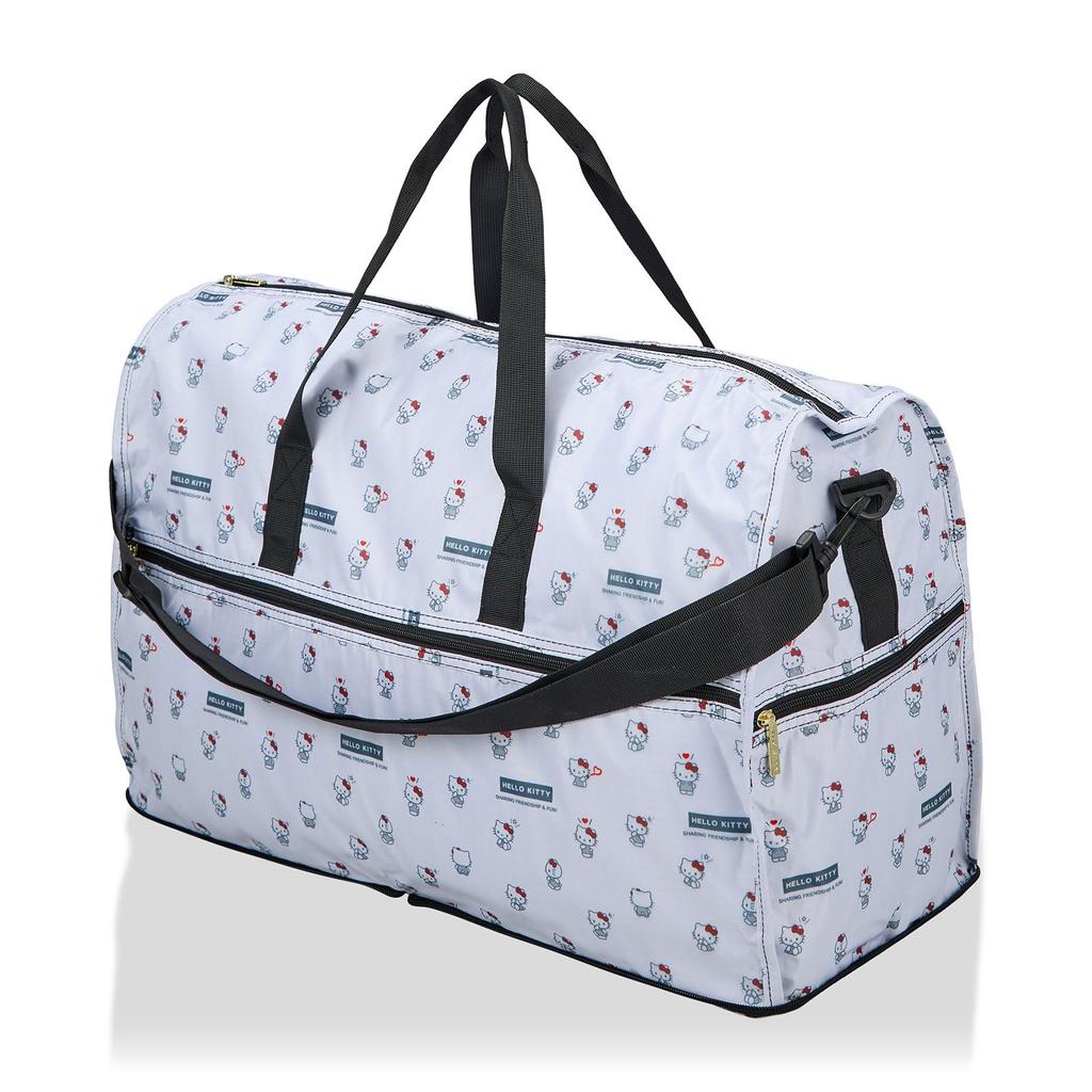 Foldable Boston large can be carried in a Sanrio White Heart [Hapitas] bag, size, suitcase, characters, SA14.
