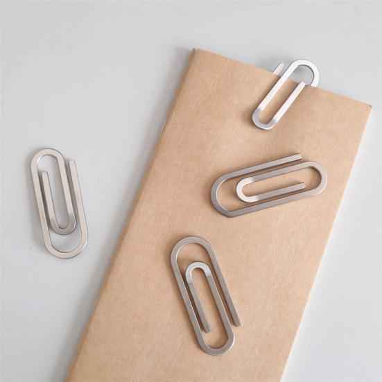 Spinacz do papieru Klips do pieniędzy ze stali nierdzewnej Kreatywny klips na monety Smukły Lekki Uchwyt na dokumenty do biura Szkoły Domu Wyświetlacz kart Zdjęć Prezent